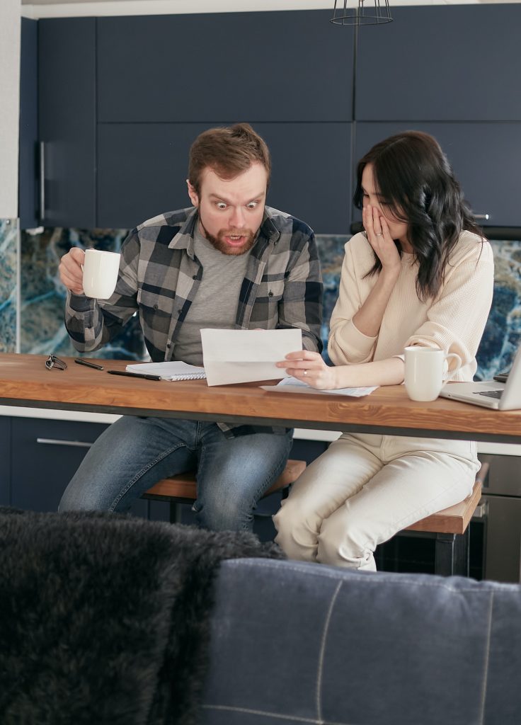 Man surprised by letter