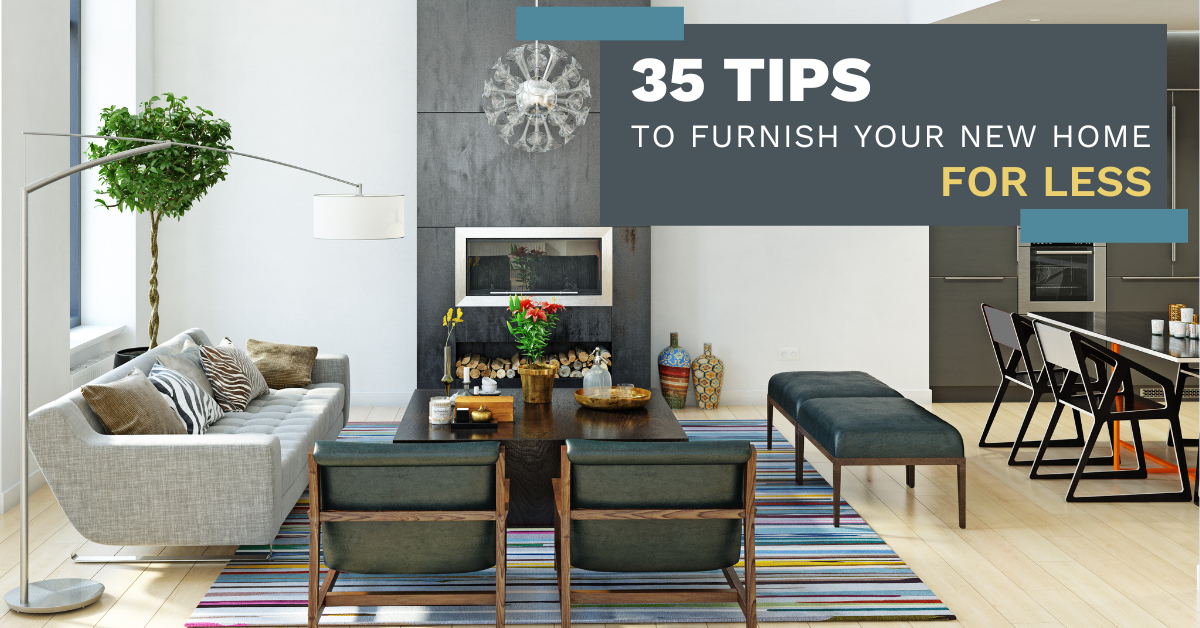 Interior Design 35 Tips to furnish your home for less