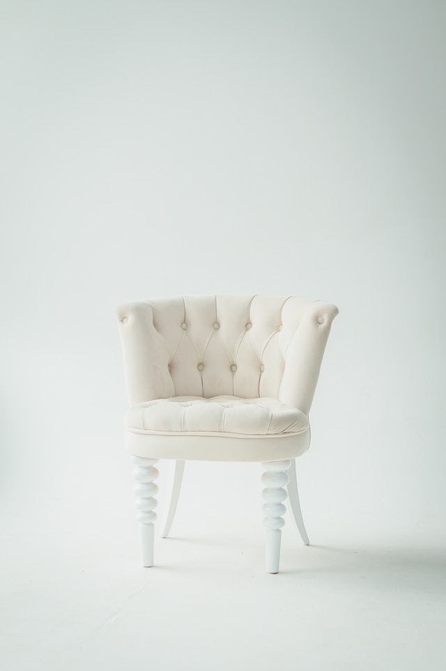 Single white chair